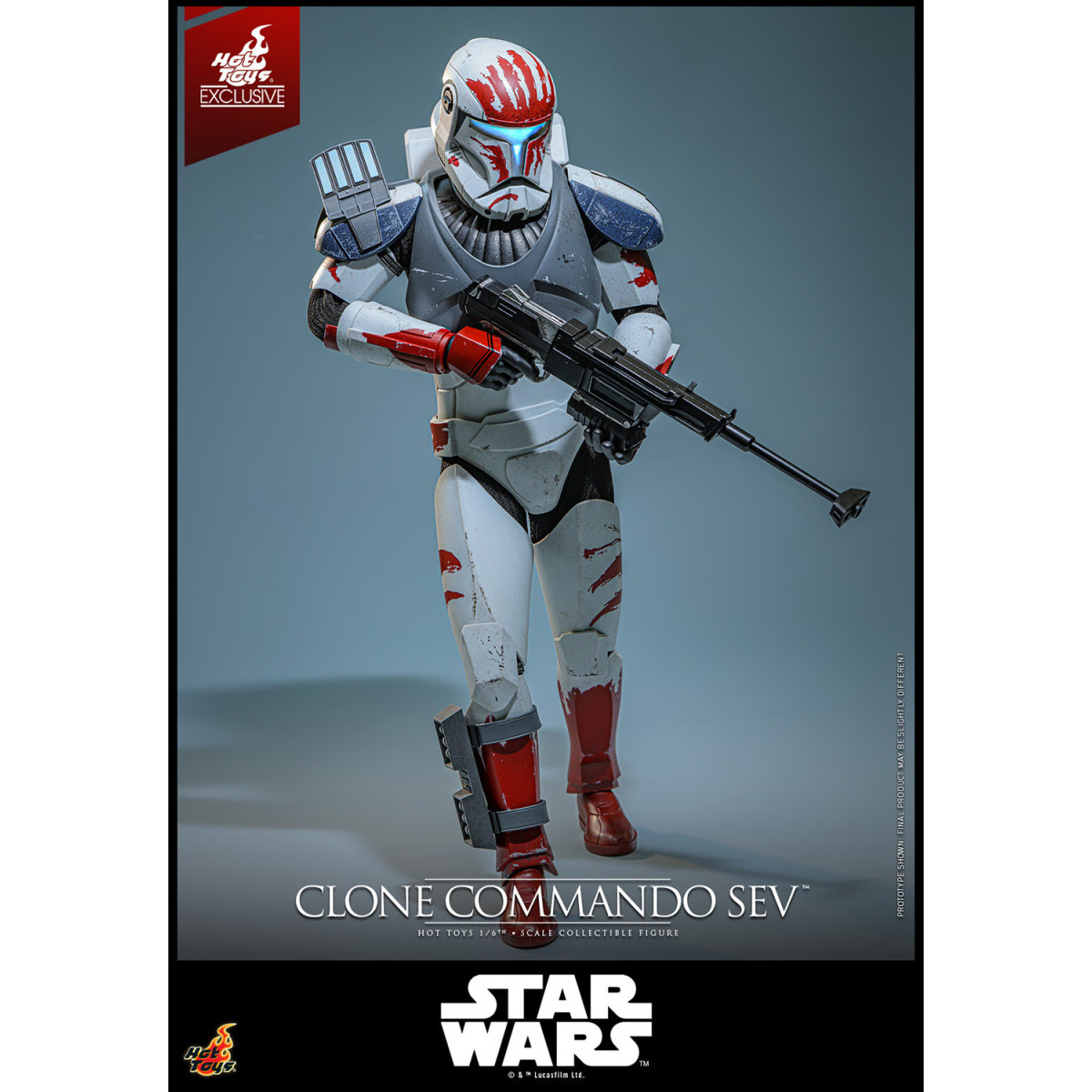 Hot Toys Star Wars - Clone Commando Sev - The Clone Wars 1/6 Hot Toys Exclusivo