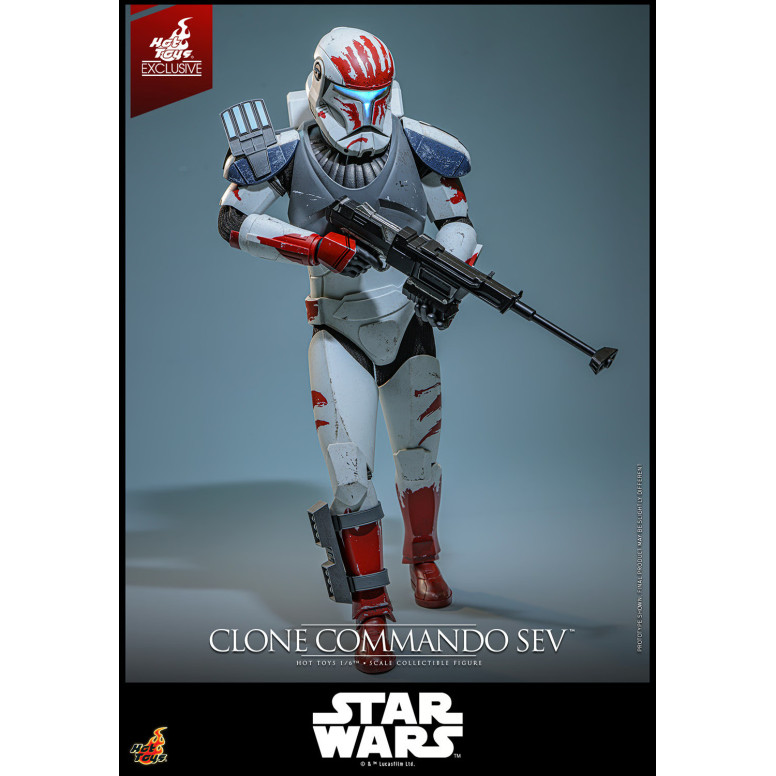 Hot Toys Star Wars - Clone Commando Sev - The Clone Wars 1/6 Hot Toys Exclusivo