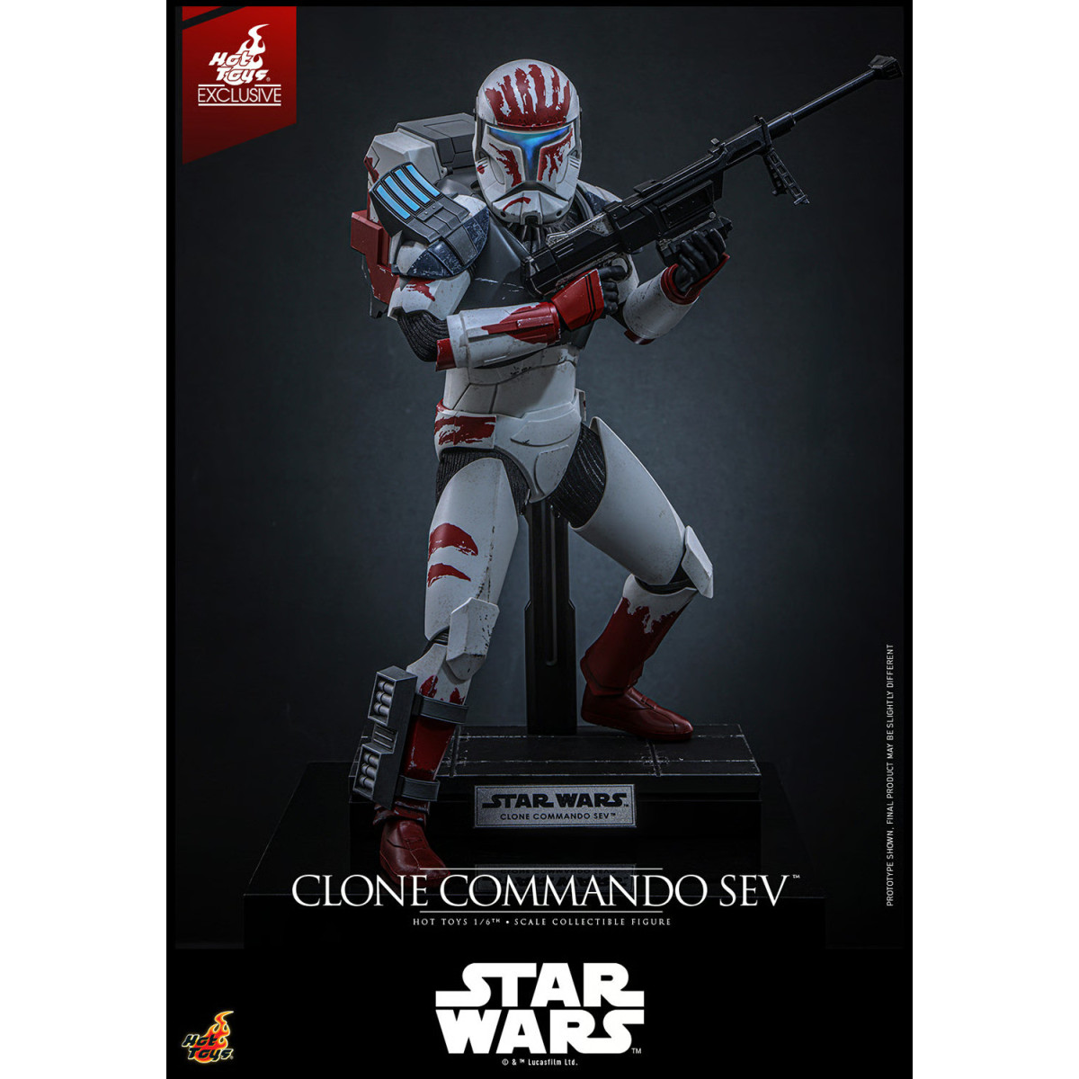 Hot Toys Star Wars - Clone Commando Sev - The Clone Wars 1/6 Hot Toys Exclusivo