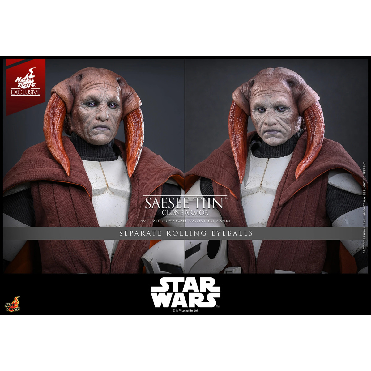 Hot Toys Star Wars - Saesee Tiin (Clone Armor) TMS 1/6 - The Clone Wars Hot Toys Exclusivo