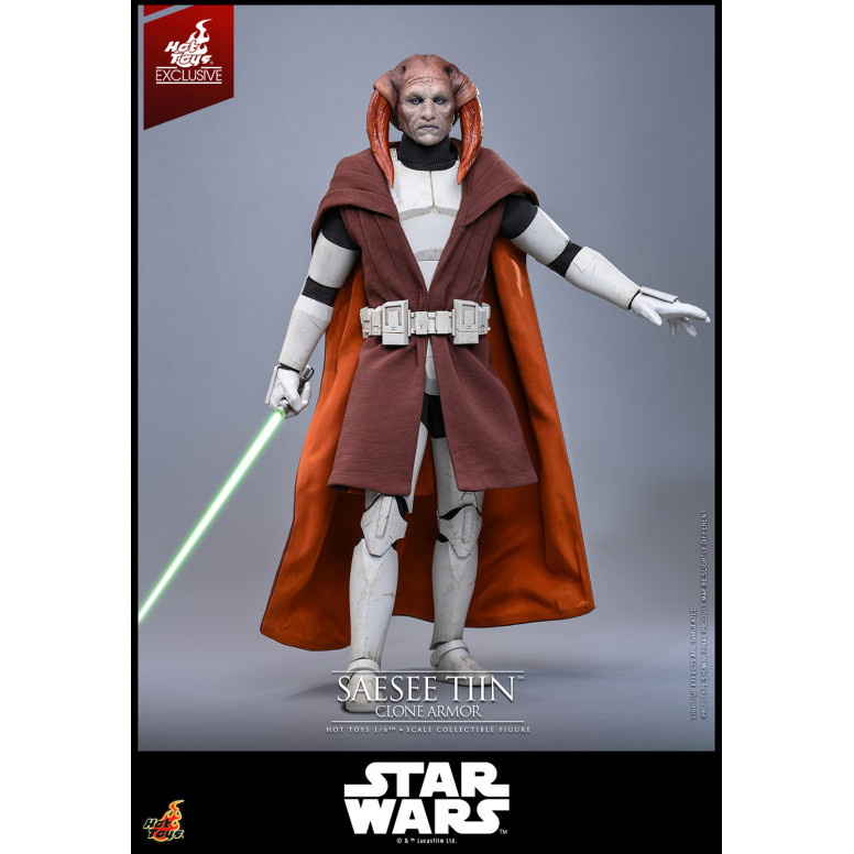 Hot Toys Star Wars - Saesee Tiin (Clone Armor) TMS 1/6 - The Clone Wars Hot Toys Exclusivo