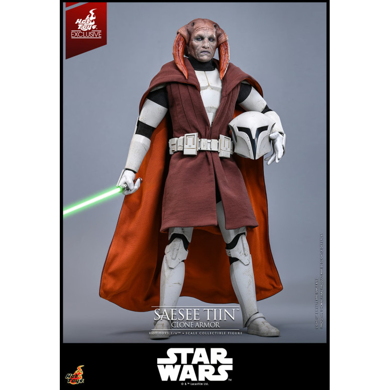 Hot Toys Star Wars - Saesee Tiin (Clone Armor) TMS 1/6 - The Clone Wars Hot Toys Exclusivo