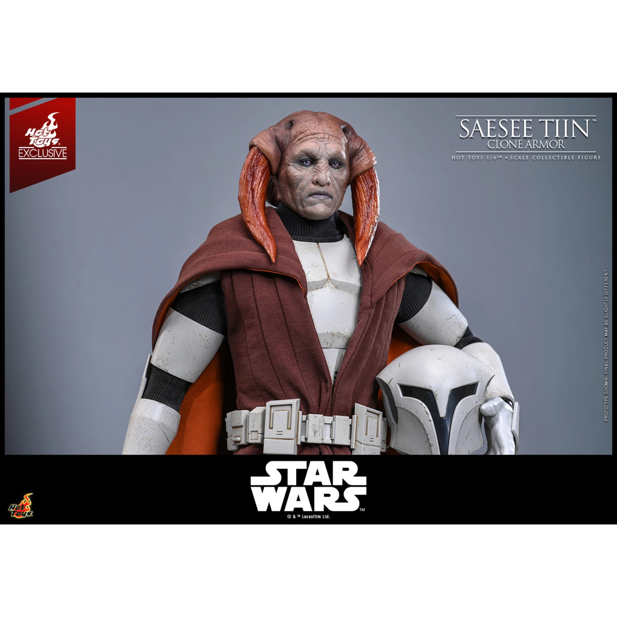 Hot Toys Star Wars - Saesee Tiin (Clone Armor) TMS 1/6 - The Clone Wars Hot Toys Exclusivo