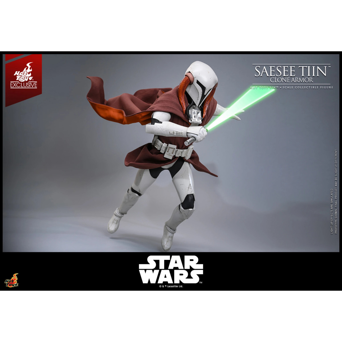 Hot Toys Star Wars - Saesee Tiin (Clone Armor) TMS 1/6 - The Clone Wars Hot Toys Exclusivo