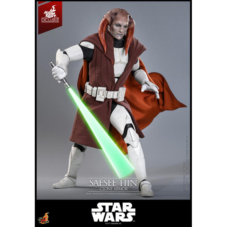 Hot Toys Star Wars - Saesee Tiin (Clone Armor) TMS 1/6 - The Clone Wars Hot Toys Exclusivo