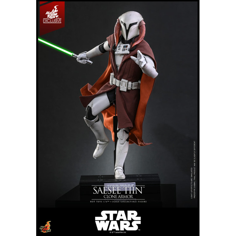 Hot Toys Star Wars - Saesee Tiin (Clone Armor) TMS 1/6 - The Clone Wars Hot Toys Exclusivo