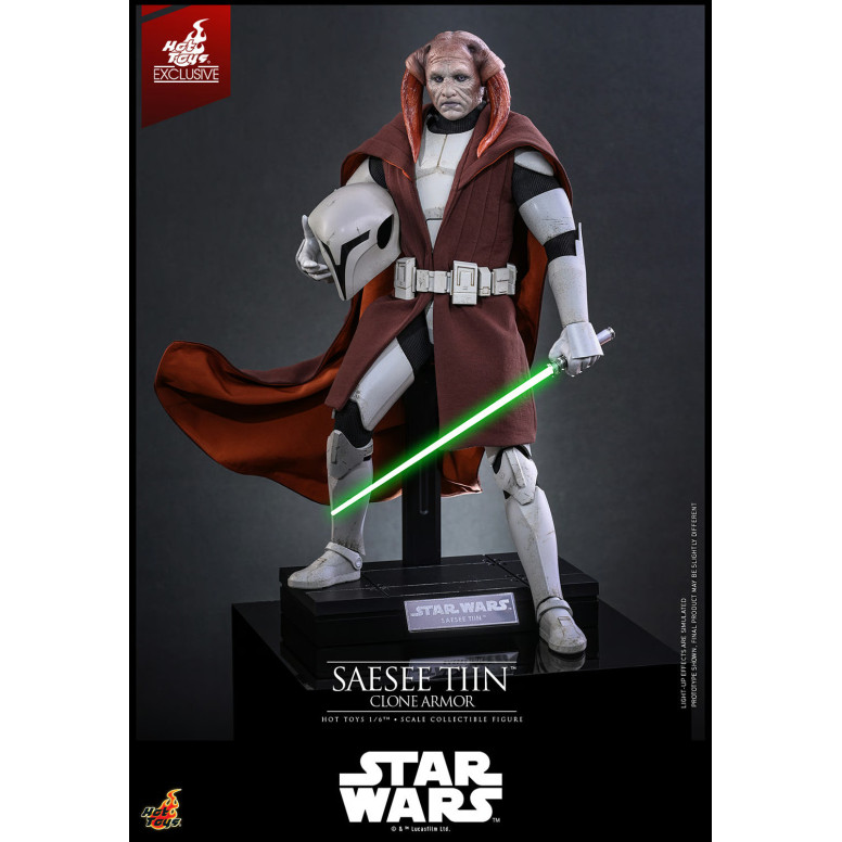 Hot Toys Star Wars - Saesee Tiin (Clone Armor) TMS 1/6 - The Clone Wars Hot Toys Exclusivo