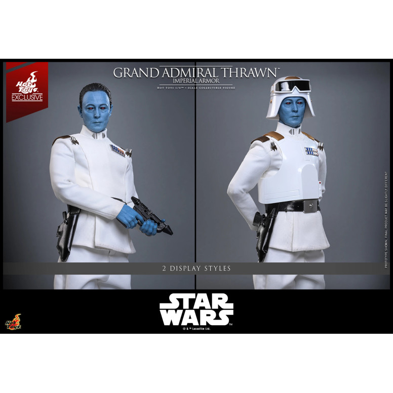 Hot Toys Star Wars - Gran Almirante Thrawn (Armadura Imperial) 1/6 - Rebeldes - Hot Toys Exclusivo