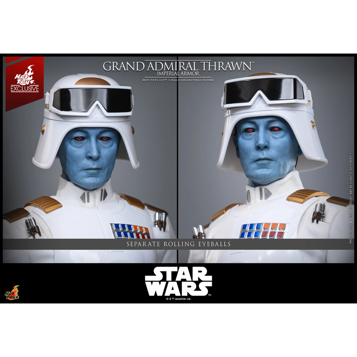 Hot Toys Star Wars - Gran Almirante Thrawn (Armadura Imperial) 1/6 - Rebeldes - Hot Toys Exclusivo