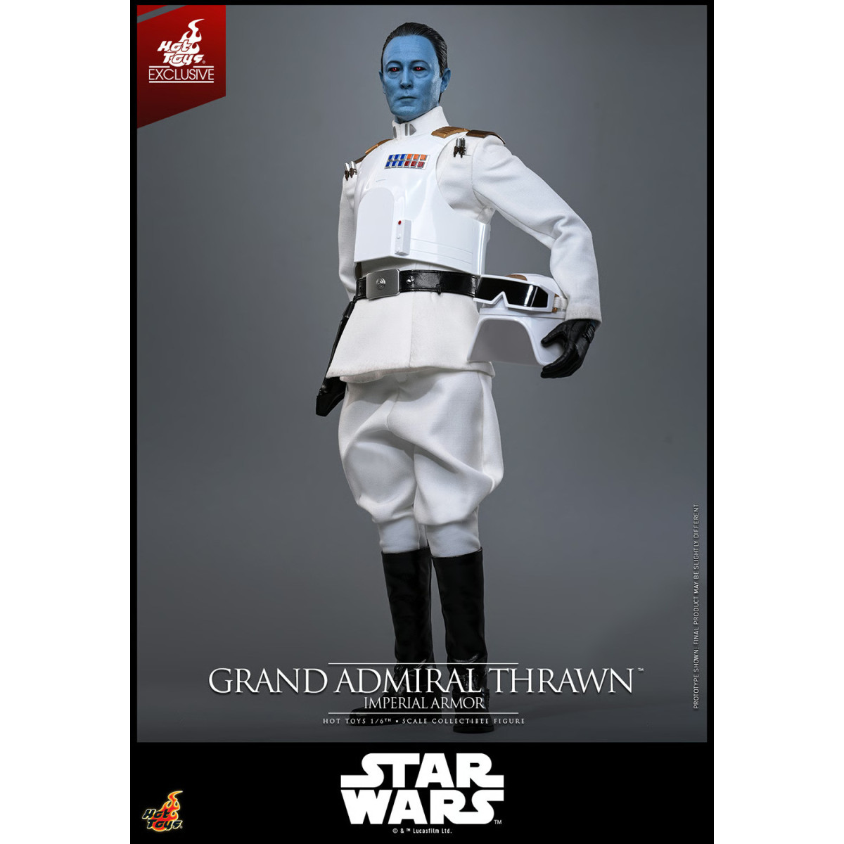 Hot Toys Star Wars - Gran Almirante Thrawn (Armadura Imperial) 1/6 - Rebeldes - Hot Toys Exclusivo