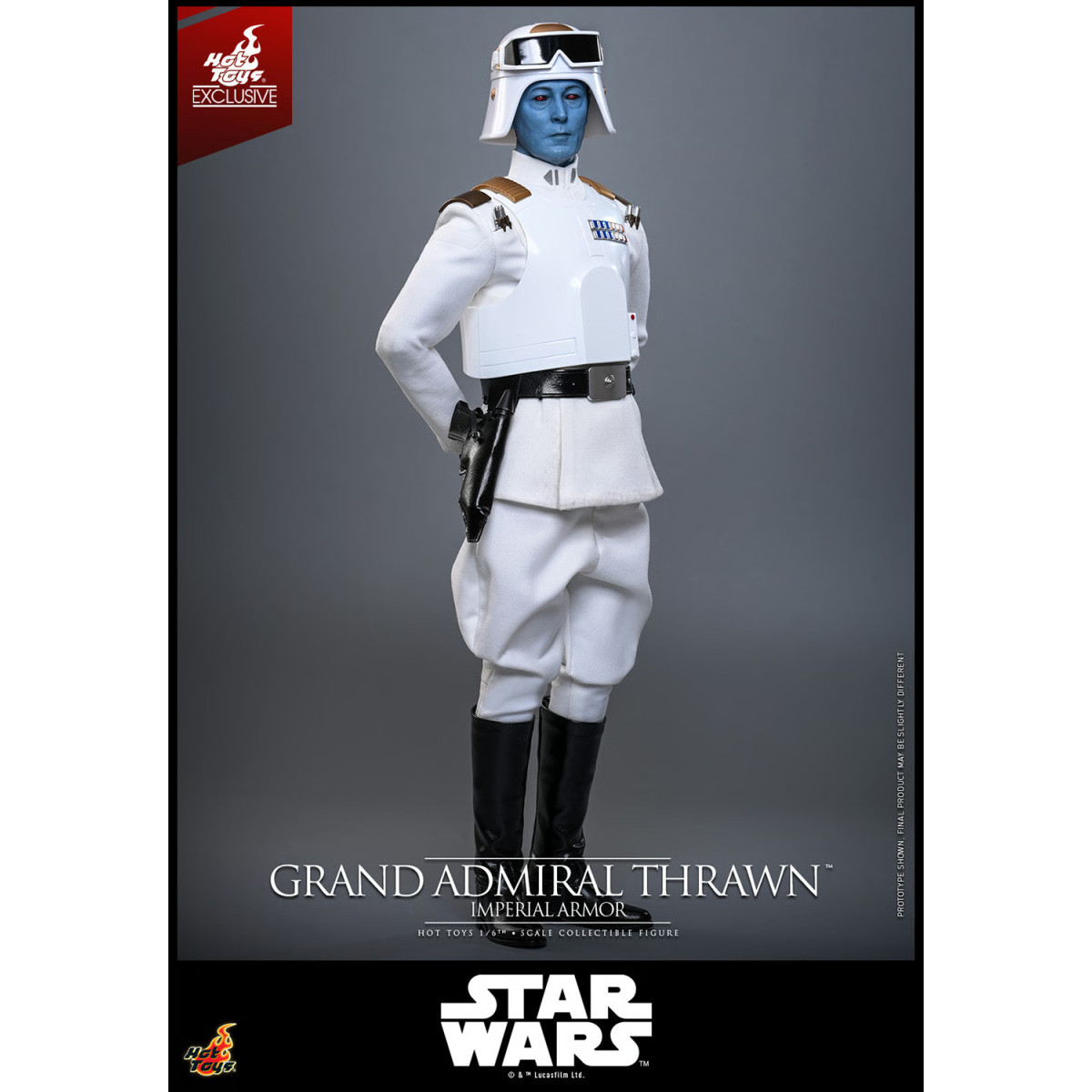 Hot Toys Star Wars - Gran Almirante Thrawn (Armadura Imperial) 1/6 - Rebeldes - Hot Toys Exclusivo