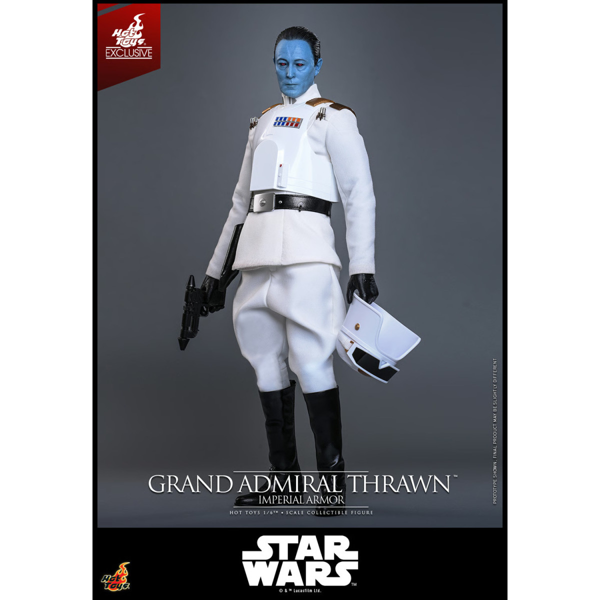 Hot Toys Star Wars - Gran Almirante Thrawn (Armadura Imperial) 1/6 - Rebeldes - Hot Toys Exclusivo