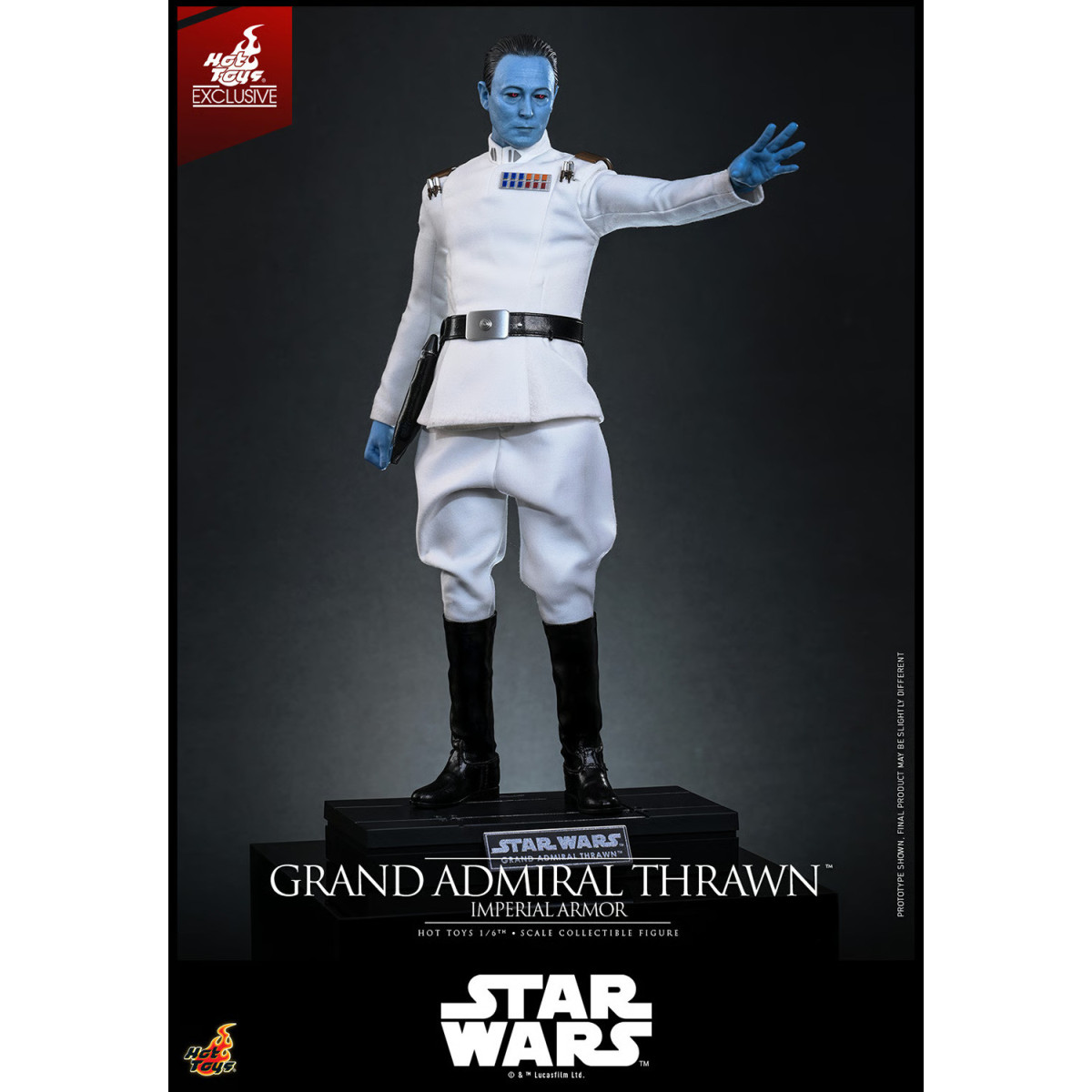 Hot Toys Star Wars - Gran Almirante Thrawn (Armadura Imperial) 1/6 - Rebeldes - Hot Toys Exclusivo
