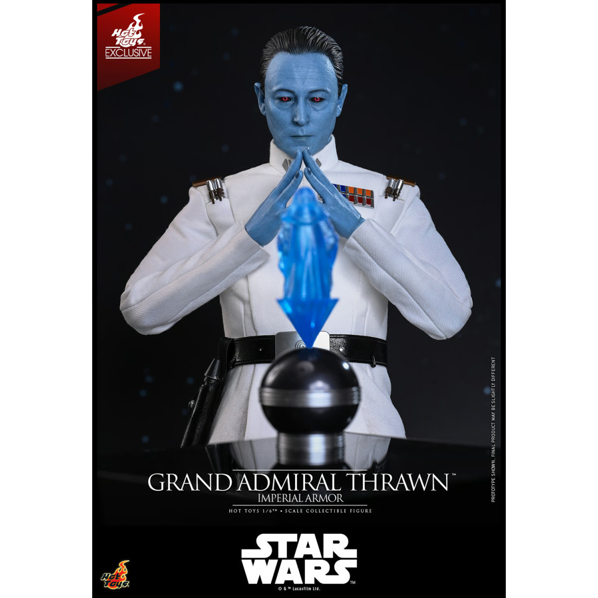 Hot Toys Star Wars - Gran Almirante Thrawn (Armadura Imperial) 1/6 - Rebeldes - Hot Toys Exclusivo