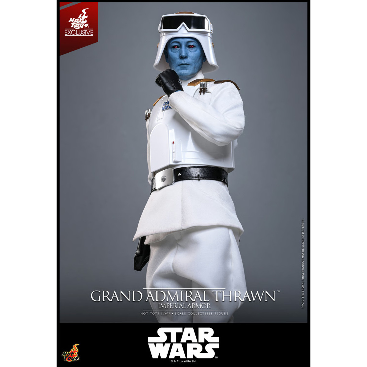 Hot Toys Star Wars - Gran Almirante Thrawn (Armadura Imperial) 1/6 - Rebeldes - Hot Toys Exclusivo