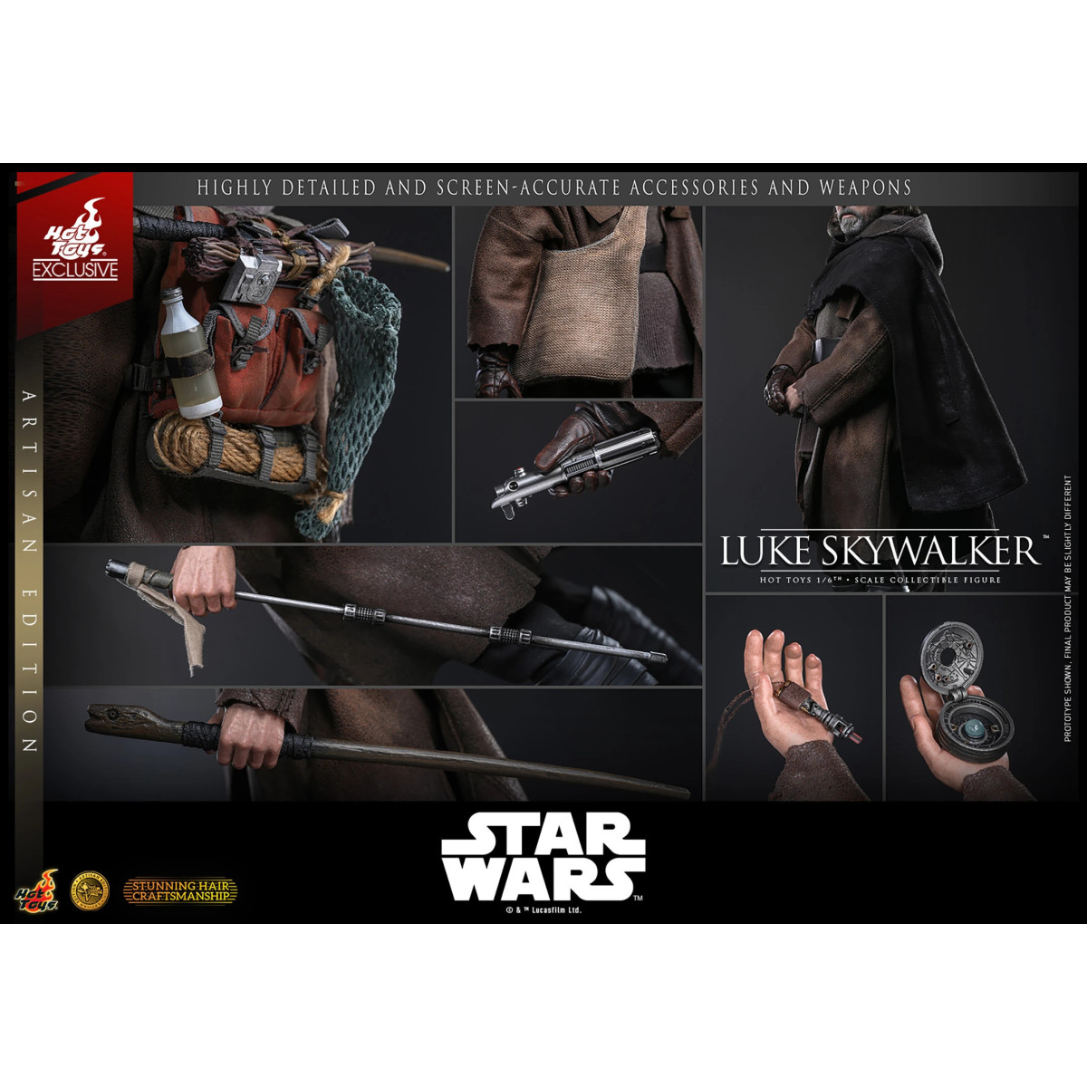 Hot Toys Star Wars - Luke Skywalker (Artisan Editon) MMS 1/6 - Los Últimos Jedi Hot Toys Exclusivo