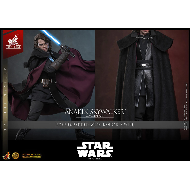Hot toys Star Wars: Anakin Skywalker (Concept Art Version) (Artisan Edition) MMS 1/6 - Hot Toys Exclusivo