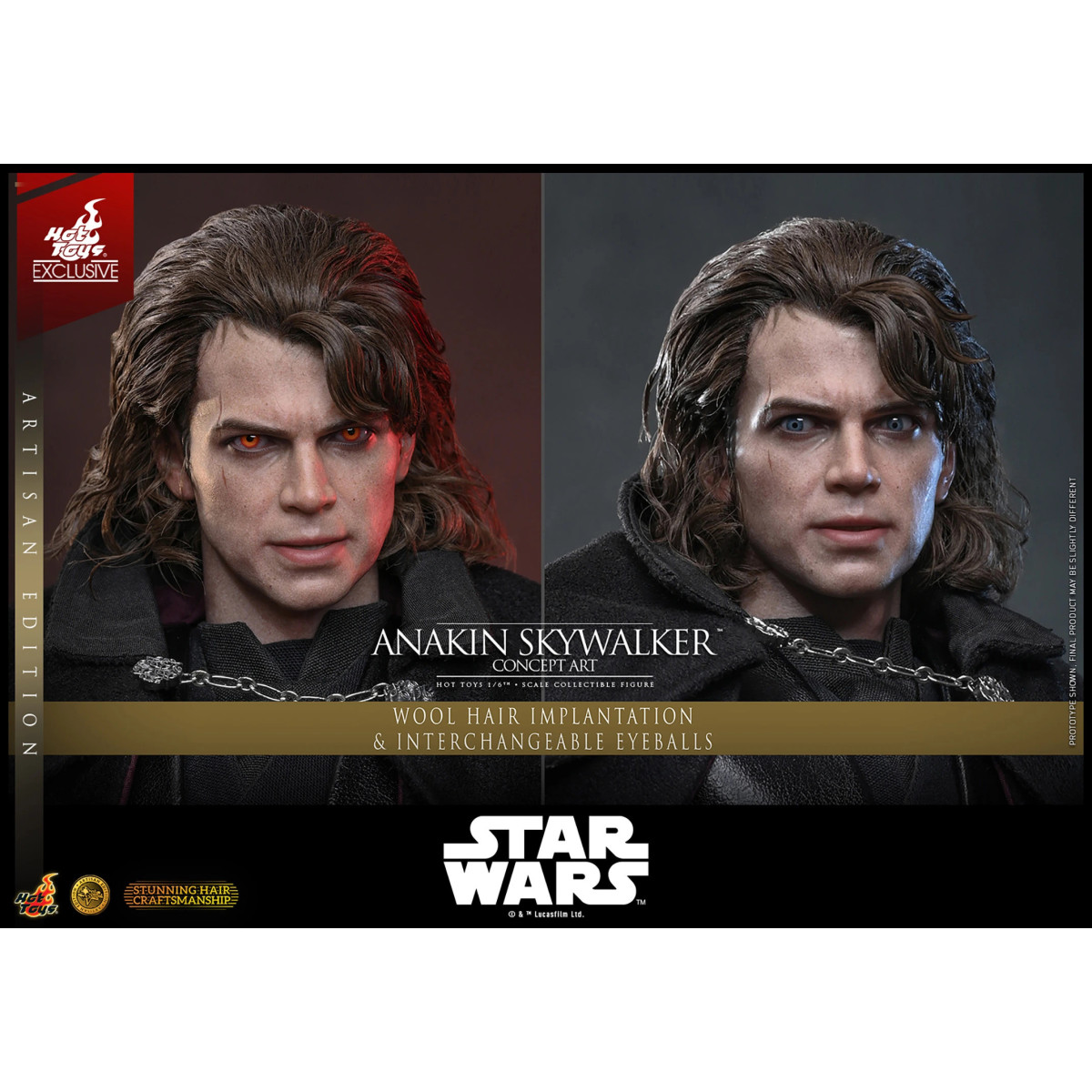 Hot toys Star Wars: Anakin Skywalker (Concept Art Version) (Artisan Edition) MMS 1/6 - Hot Toys Exclusivo