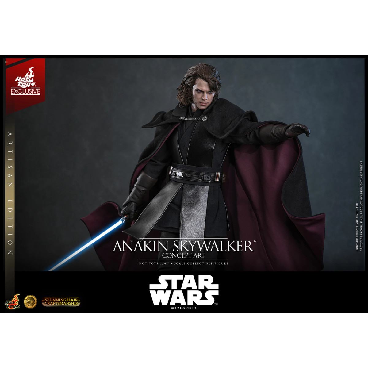 Hot toys Star Wars: Anakin Skywalker (Concept Art Version) (Artisan Edition) MMS 1/6 - Hot Toys Exclusivo