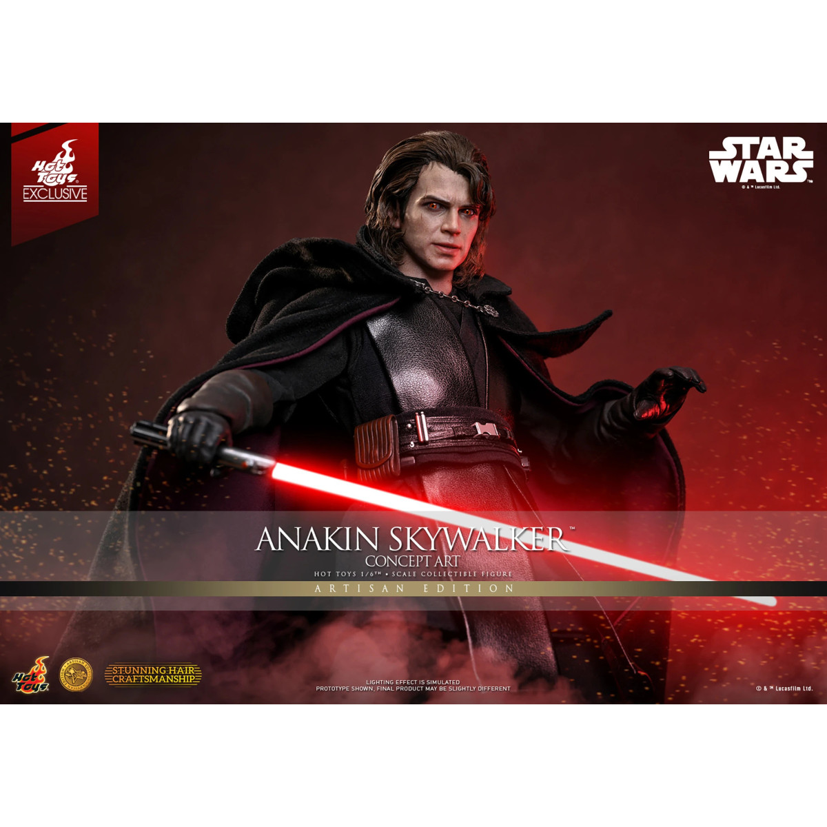Hot toys Star Wars: Anakin Skywalker (Concept Art Version) (Artisan Edition) MMS 1/6 - Hot Toys Exclusivo
