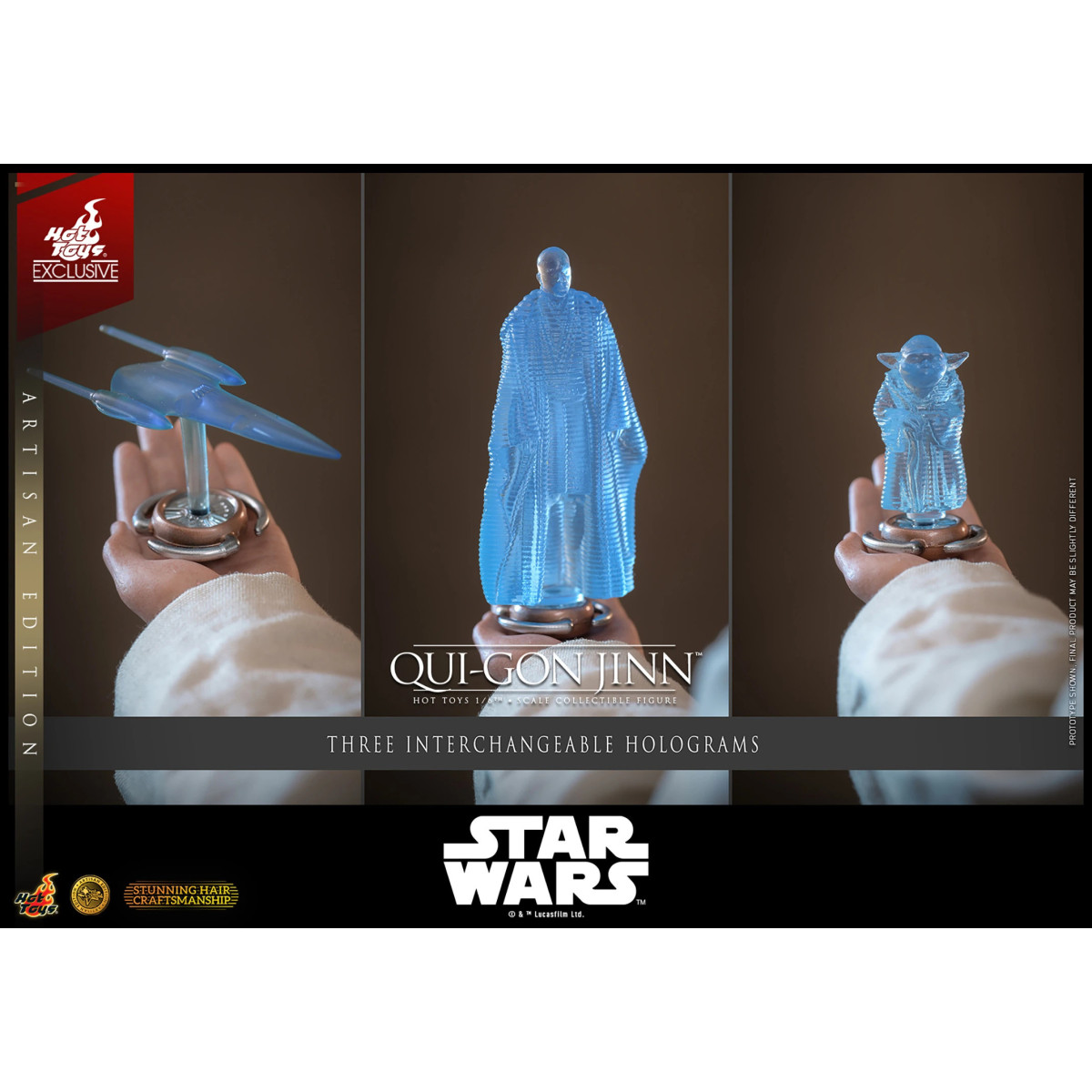 Hot Toys Star Wars La Amenaza Fantasma - Qui-Gon Jinn (Artisan Edition) 1/6 MMS881