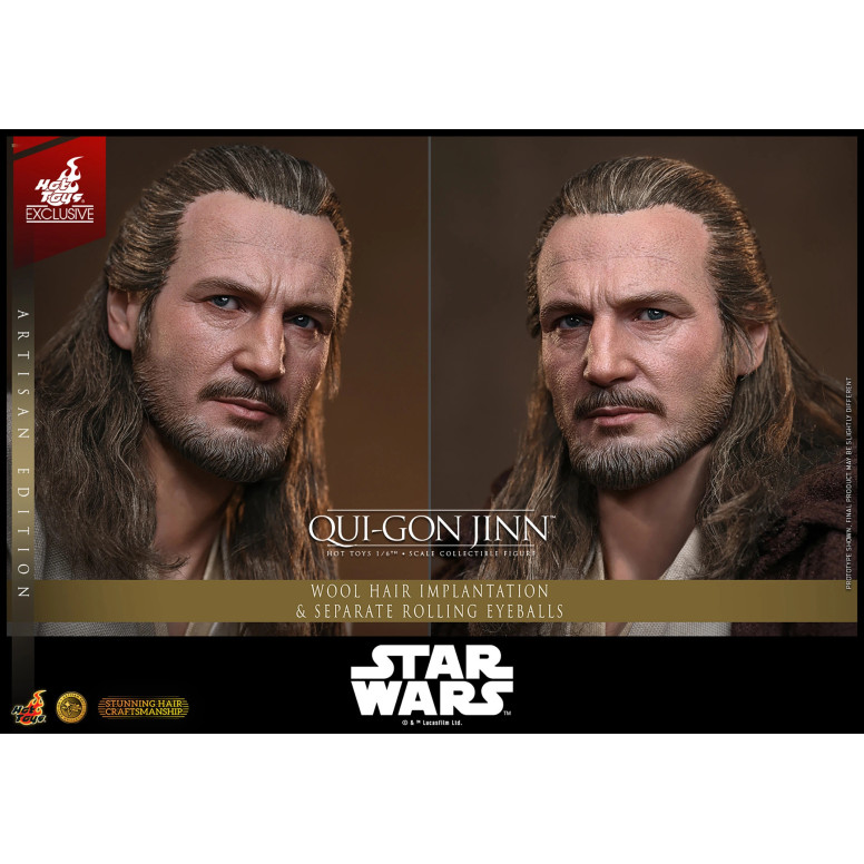 Hot Toys Star Wars La Amenaza Fantasma - Qui-Gon Jinn (Artisan Edition) 1/6 MMS881