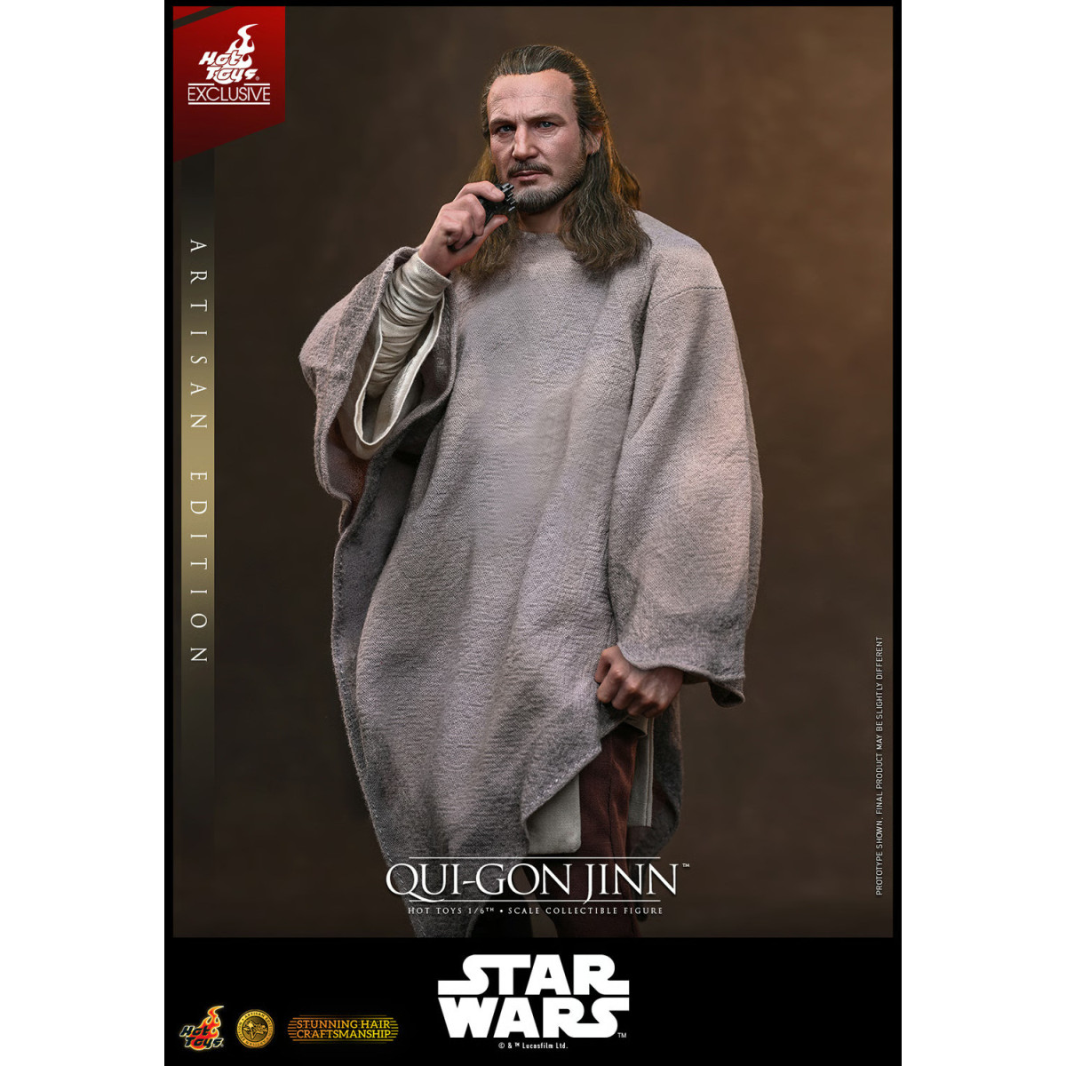 Hot Toys Star Wars La Amenaza Fantasma - Qui-Gon Jinn (Artisan Edition) 1/6 MMS881