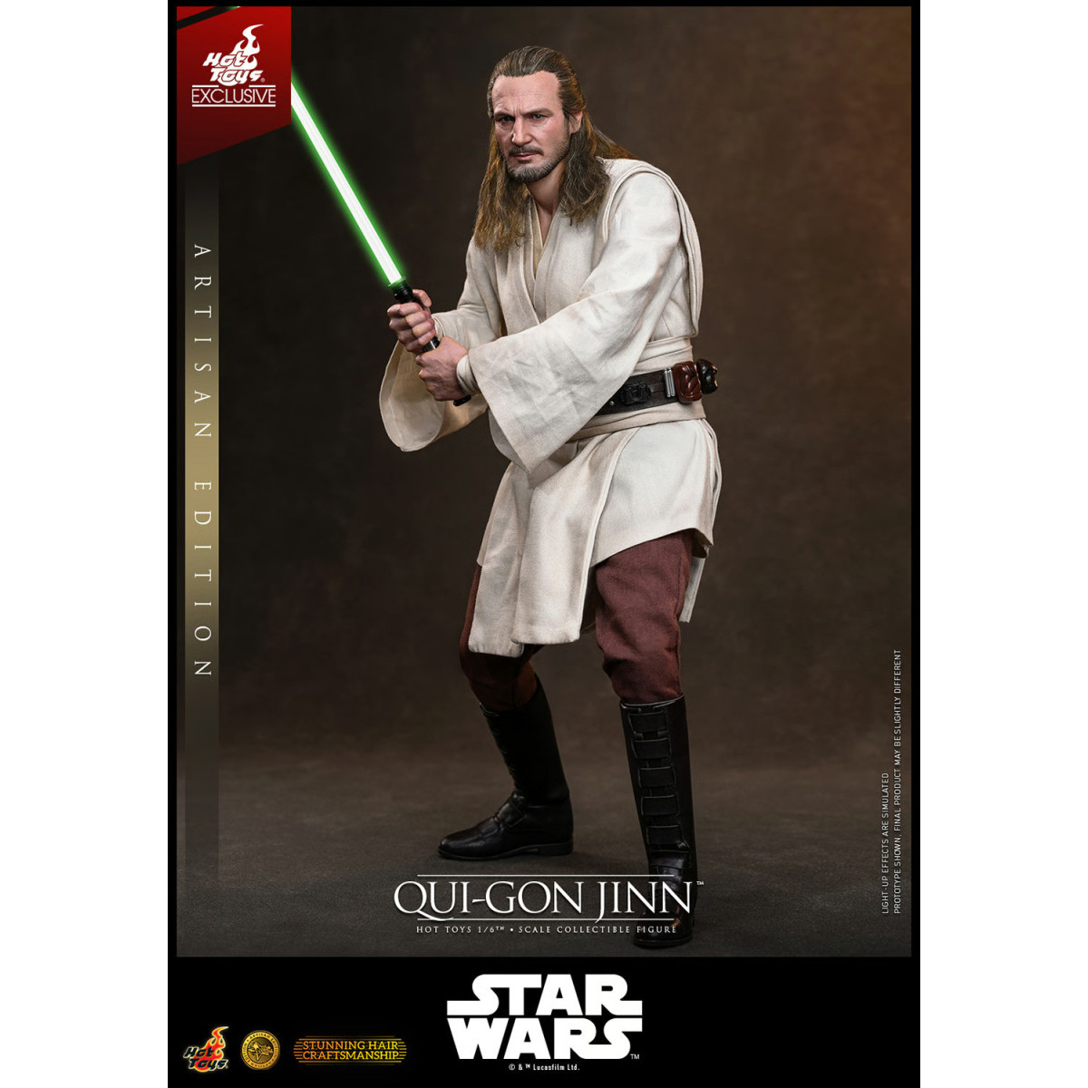Hot Toys Star Wars La Amenaza Fantasma - Qui-Gon Jinn (Artisan Edition) 1/6 MMS881