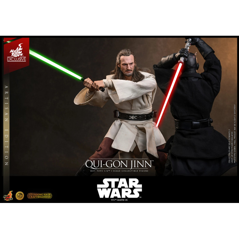 Hot Toys Star Wars La Amenaza Fantasma - Qui-Gon Jinn (Artisan Edition) 1/6 MMS881