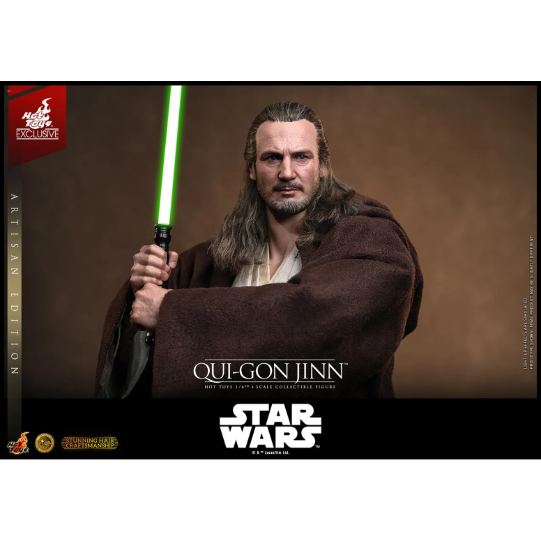 Hot Toys Star Wars La Amenaza Fantasma - Qui-Gon Jinn (Artisan Edition) 1/6 MMS881