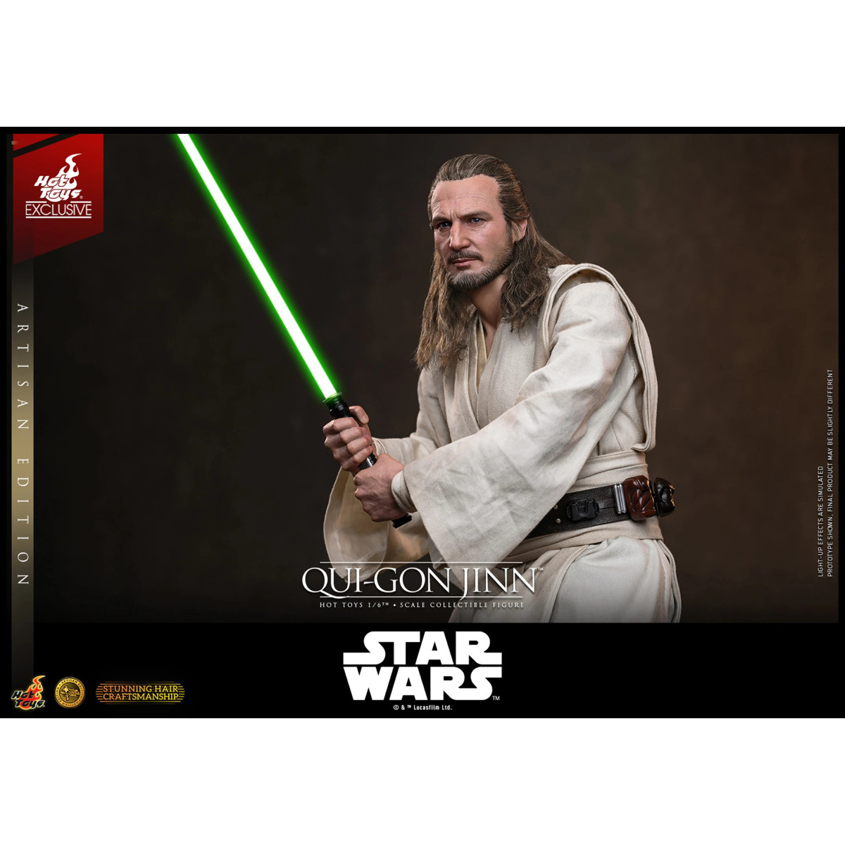 Hot Toys Star Wars La Amenaza Fantasma - Qui-Gon Jinn (Artisan Edition) 1/6 MMS881
