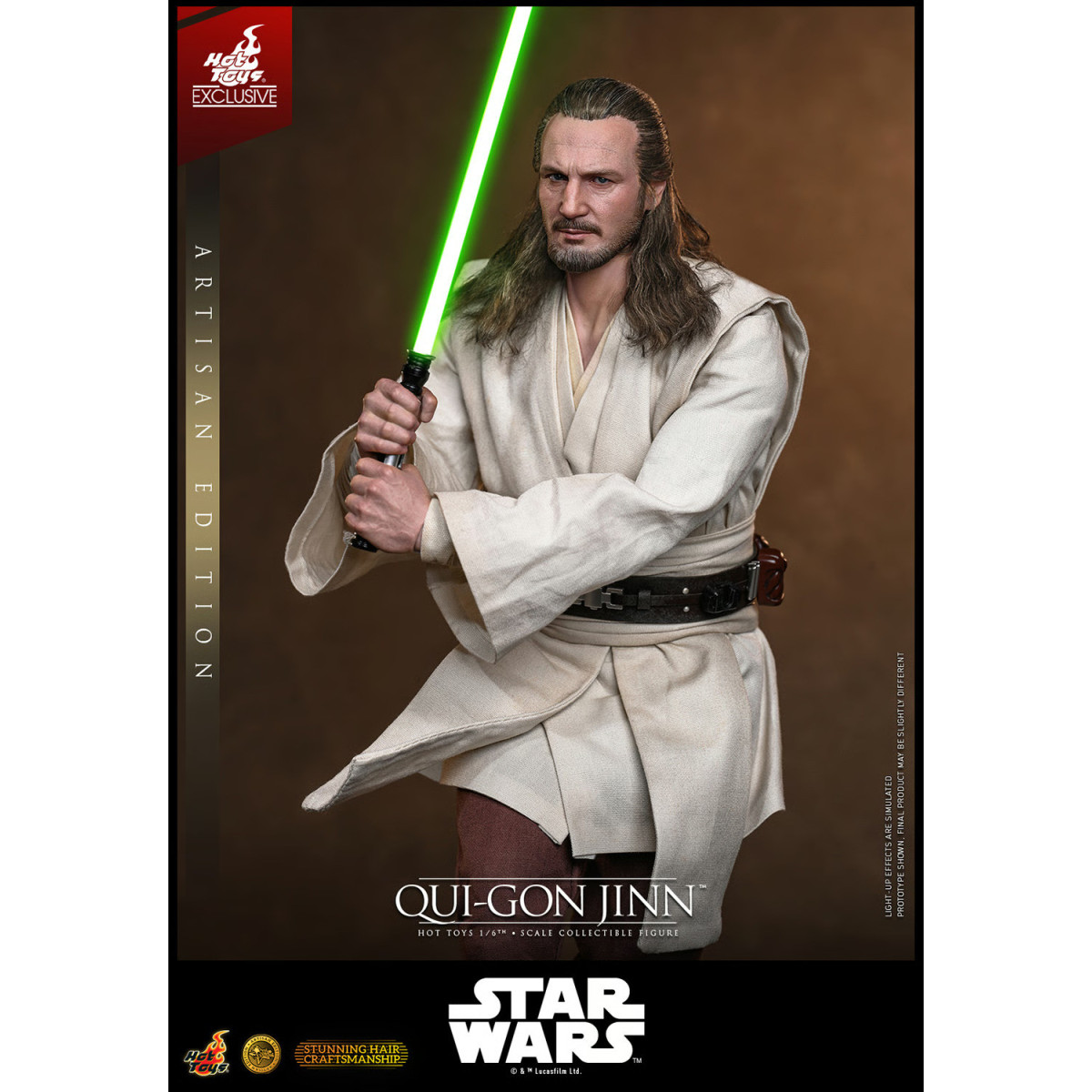 Hot Toys Star Wars La Amenaza Fantasma - Qui-Gon Jinn (Artisan Edition) 1/6 MMS881