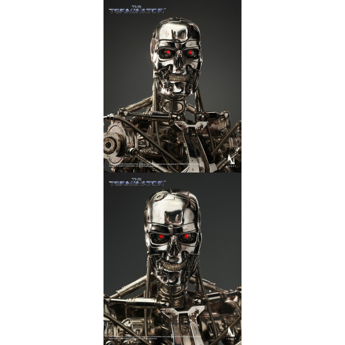 INART - Figura coleccionable del endoesqueleto del T-800 a escala 1/6 - El Terminator