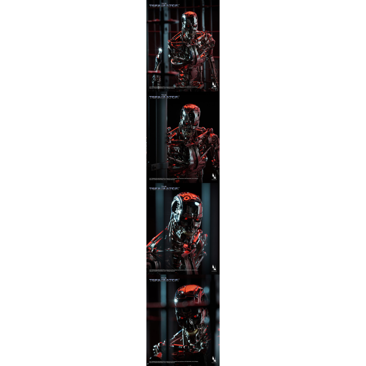 INART - Figura coleccionable del endoesqueleto del T-800 a escala 1/6 - El Terminator