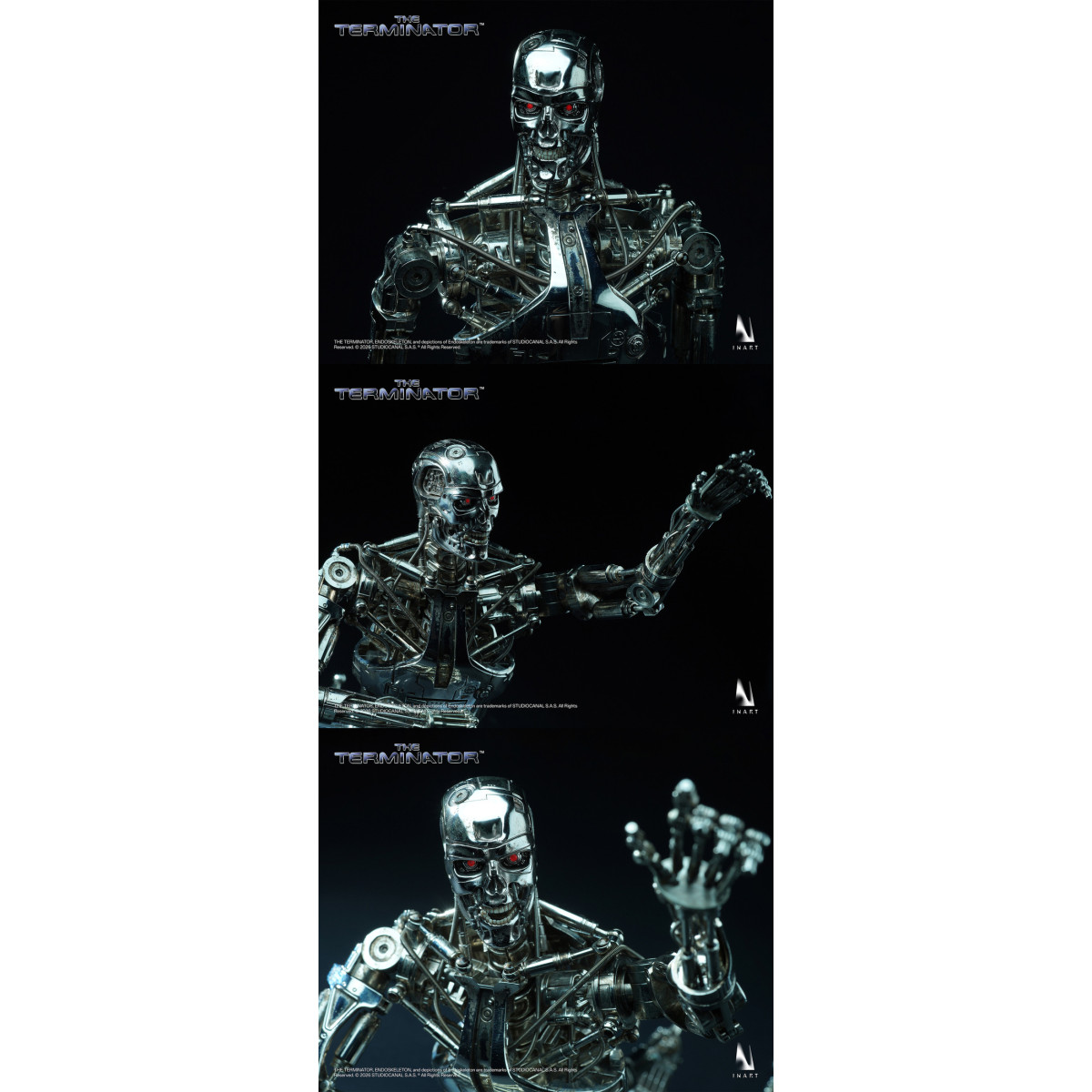 INART - Figura coleccionable del endoesqueleto del T-800 a escala 1/6 - El Terminator