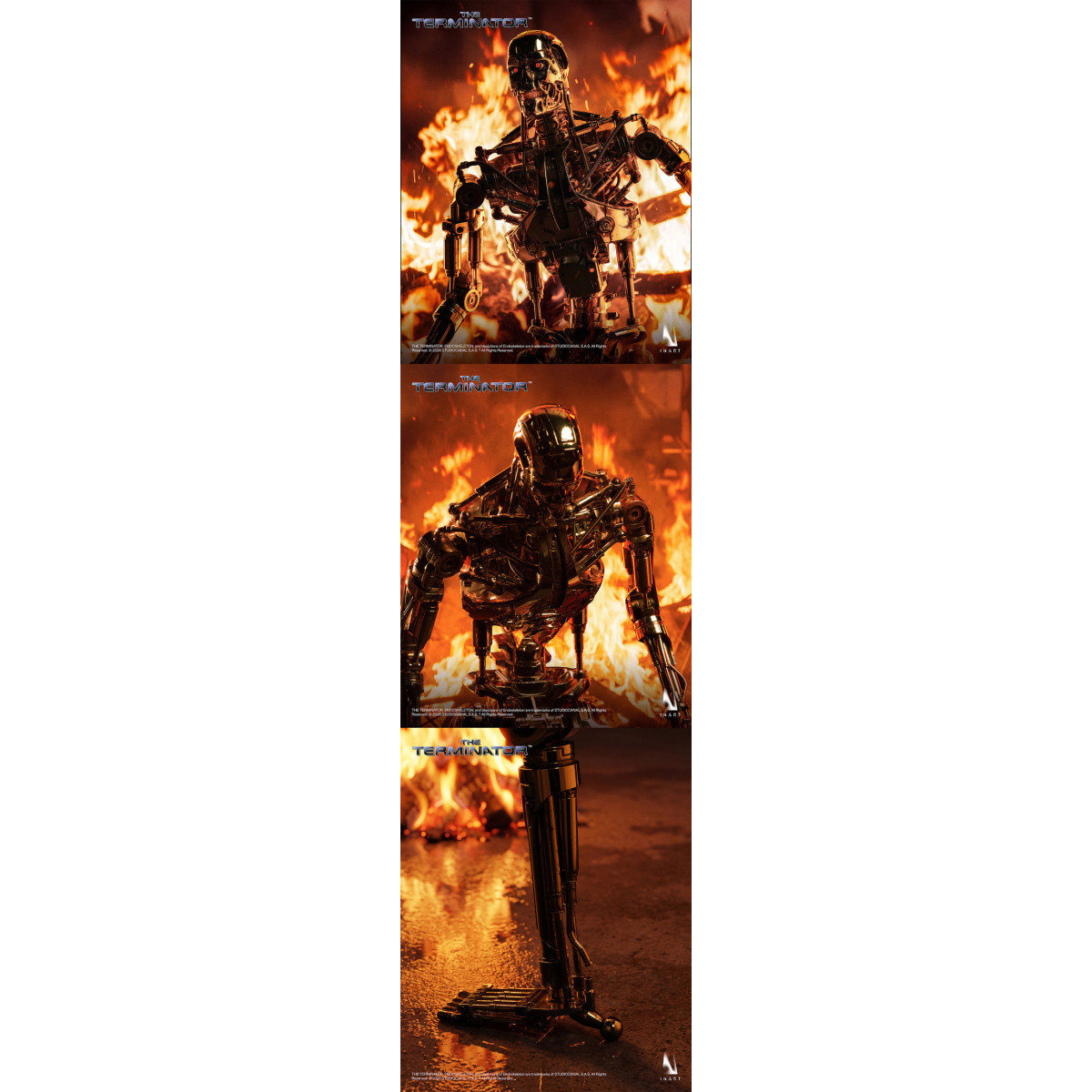 INART - Figura coleccionable del endoesqueleto del T-800 a escala 1/6 - El Terminator
