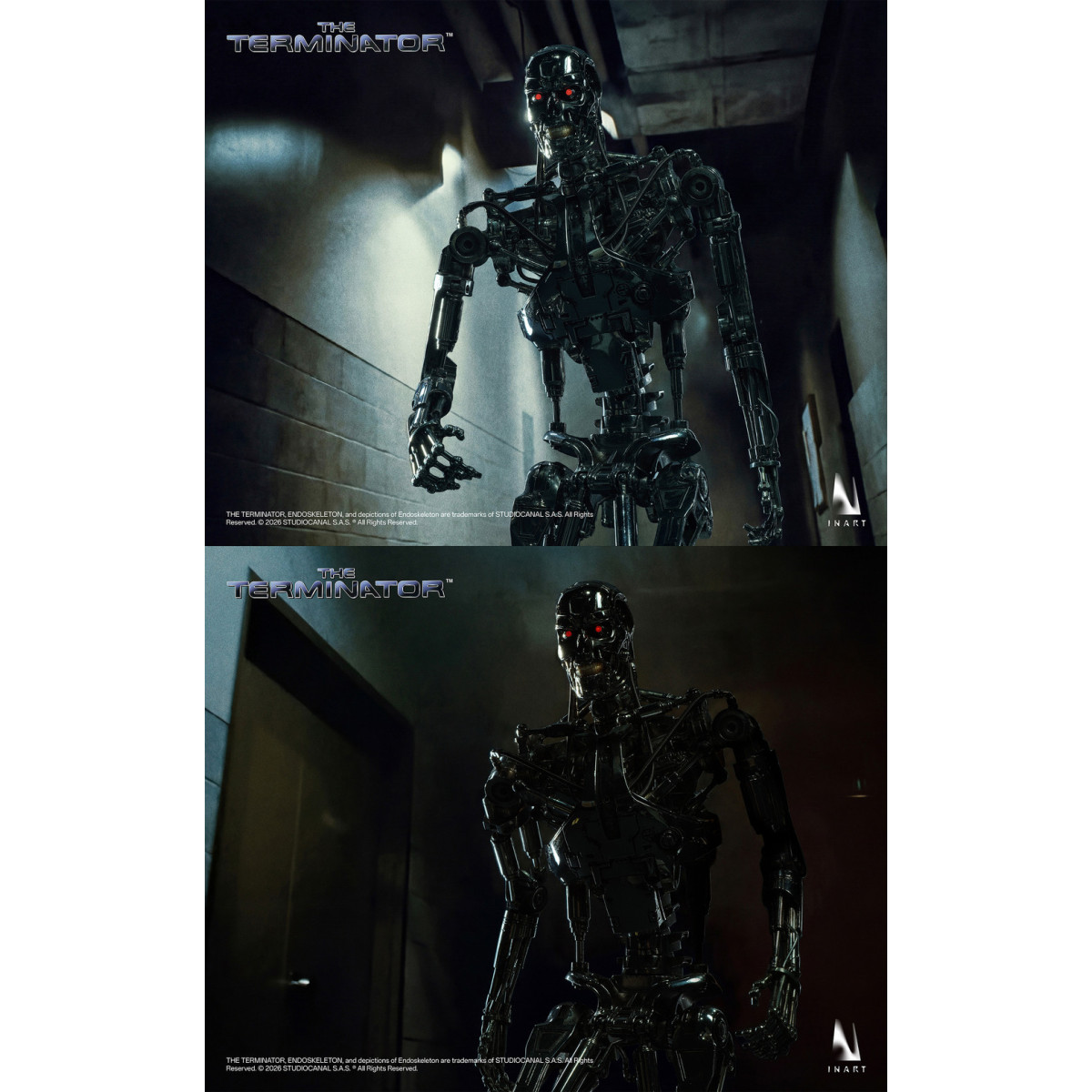 INART - Figura coleccionable del endoesqueleto del T-800 a escala 1/6 - El Terminator