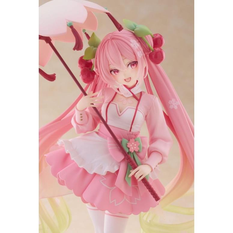 Taito AMP Fig - Hatsune Miku - SAKURA MIKU LANTERN VER. Figura