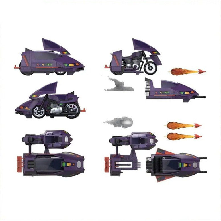 Los súbditos leales - M.A.S.K. Wave 2 - Sly Rax con Piraña SSC (Stealth Submarine Cycle)
