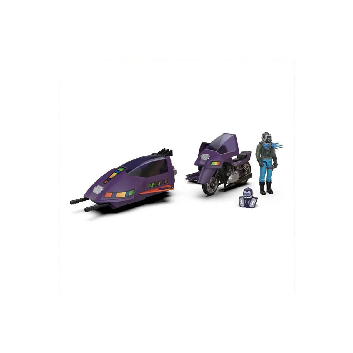 Los súbditos leales - M.A.S.K. Wave 2 - Sly Rax con Piraña SSC (Stealth Submarine Cycle)