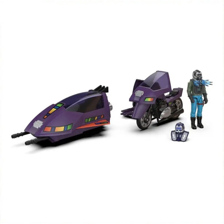 Los súbditos leales - M.A.S.K. Wave 2 - Sly Rax con Piraña SSC (Stealth Submarine Cycle)