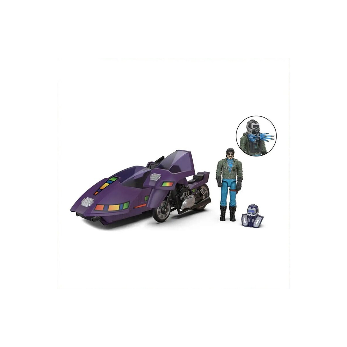 Los súbditos leales - M.A.S.K. Wave 2 - Sly Rax con Piraña SSC (Stealth Submarine Cycle)