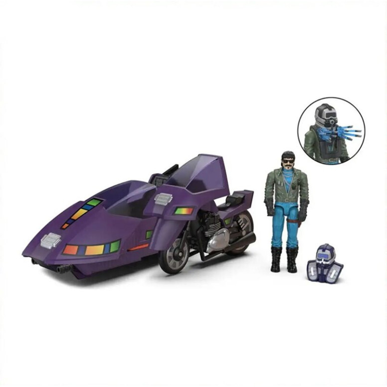 Los súbditos leales - M.A.S.K. Wave 2 - Sly Rax con Piraña SSC (Stealth Submarine Cycle)