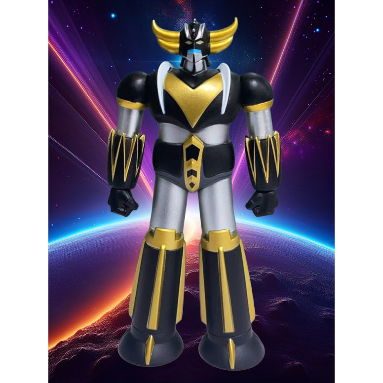 HL Pro - Grendizer Mini Metal Fabbrica Negro y Oro Exclusivo Coleccionista Figurita - Ufo Robot Grendizer