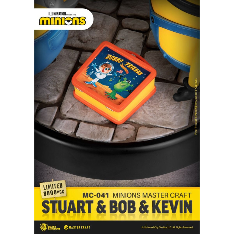 Beast Kingdom Iluminación - Master Craft Stuart, Bob y Kevin - Minions