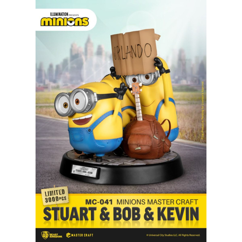 Beast Kingdom Iluminación - Master Craft Stuart, Bob y Kevin - Minions