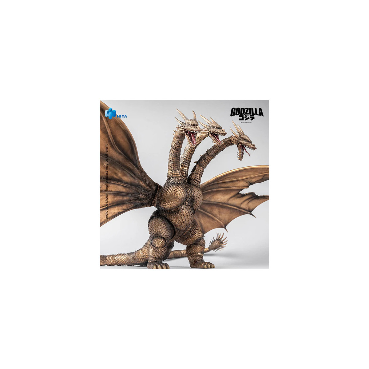HIYA TOYS - Serie Exquisite Basic 1/12 - Versión «KING GHIDORAH BATTLE DAMAGED» - « Godzilla » contra King Ghidorah (1991)