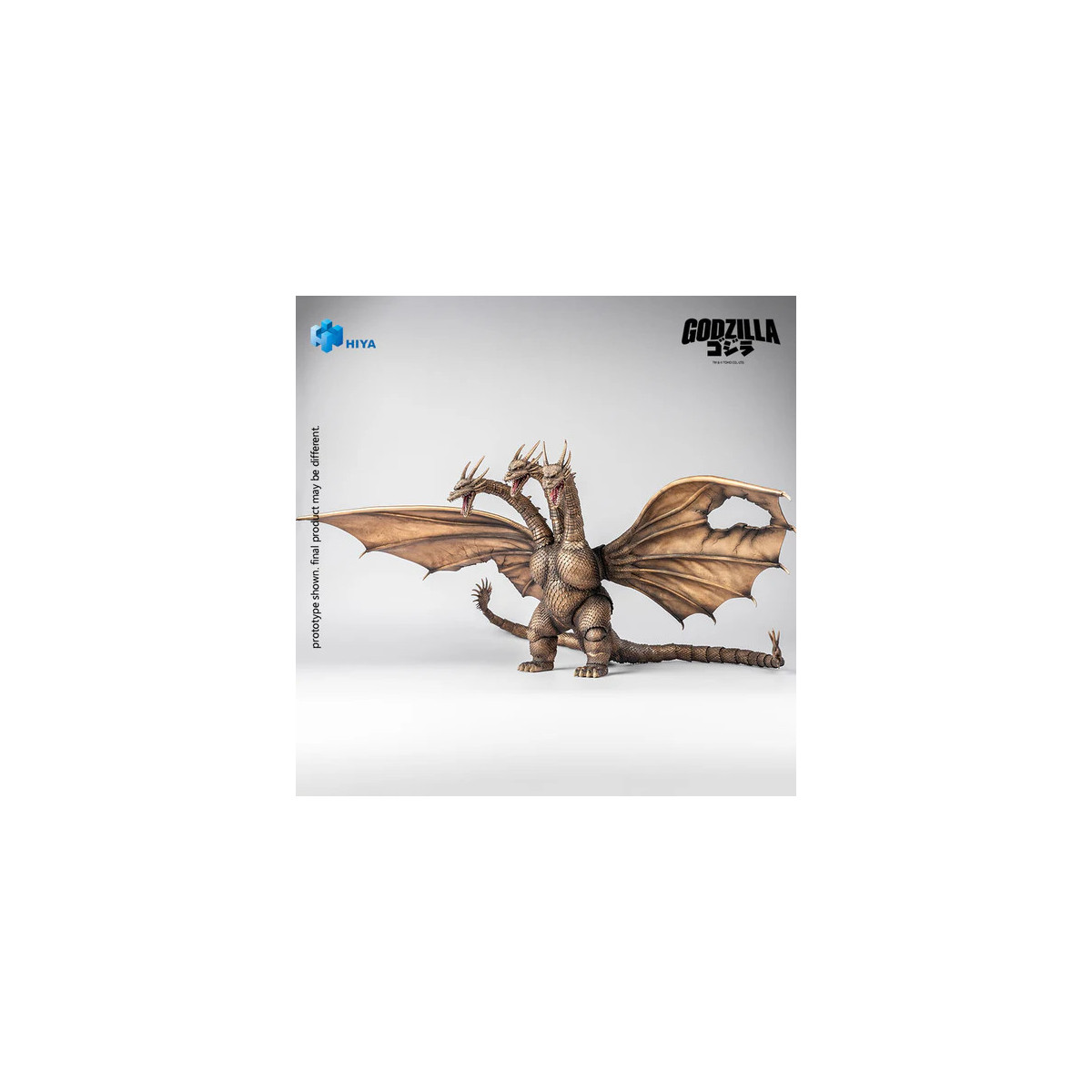HIYA TOYS - Serie Exquisite Basic 1/12 - Versión «KING GHIDORAH BATTLE DAMAGED» - « Godzilla » contra King Ghidorah (1991)
