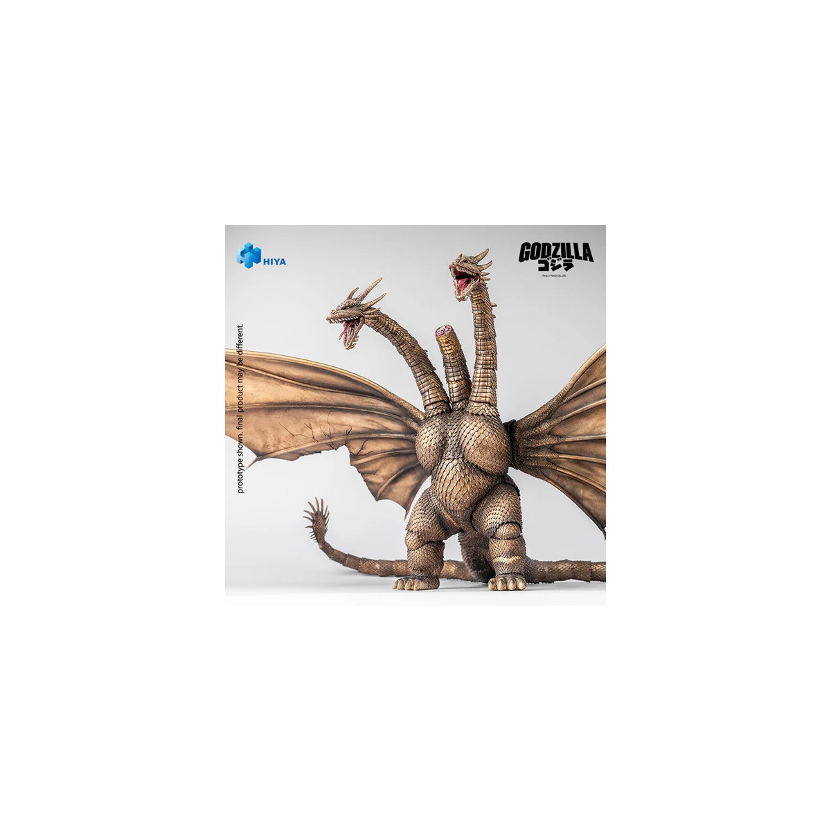 HIYA TOYS - Serie Exquisite Basic 1/12 - Versión «KING GHIDORAH BATTLE DAMAGED» - « Godzilla » contra King Ghidorah (1991)