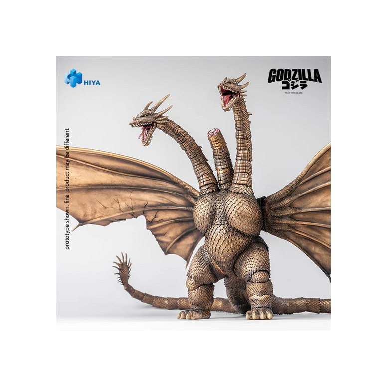 HIYA TOYS - Serie Exquisite Basic 1/12 - Versión «KING GHIDORAH BATTLE DAMAGED» - « Godzilla » contra King Ghidorah (1991)
